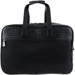 Bottega Veneta Duffle Bag Trolley Intrecciato Carry 452048 Calf Noir Boston