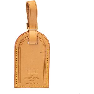 LOUIS VUITTON Vachetta Leather Luggage Name Tag