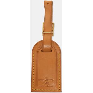 LOUIS VUITTON Vachetta Leather Luggage Name Tag