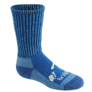 Bridgedale Junior Hike All Season Merino Comfort Boot Socks  - Blue/White