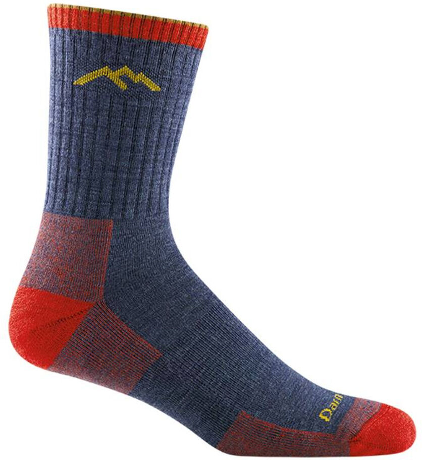 Darn Tough Men's Hiker Micro Crew Midweight Socks  - Red/Blue