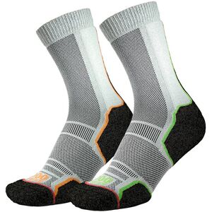 1000 Mile Men's Trek Repreve Single Layer Socks  - Grey/Black/Orange