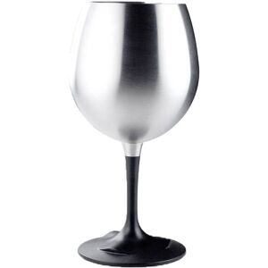 GSI Outdoor Glacier Stainless Nesting Wine Glass for Camping  - Silver