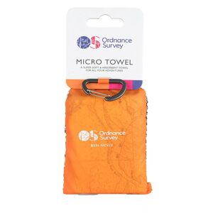 Ordnance Survey OS Ben Nevis Micro Towel  - Orange