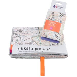 Ordnance Survey OS High Peak Large Towel  - White, Black and Grey