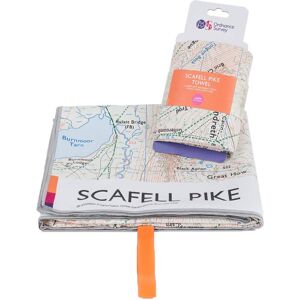 Ordnance Survey OS Scafell Pike Large Towel  - White, Black and Grey