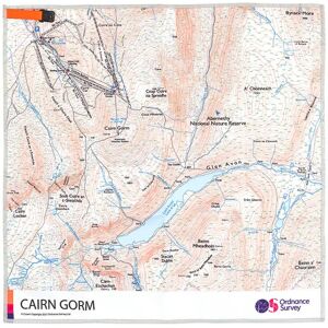 Ordnance Survey Outdoor Kit OS Cairngorms Micro Towel  - White/Blue