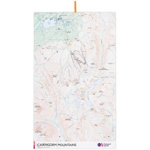 Ordnance Survey Outdoor Kit OS Cairngorms Large Micro Towel  - White/Blue