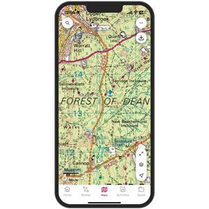 Ordnance Survey OS Maps Premium Monthly Subscription  - Black