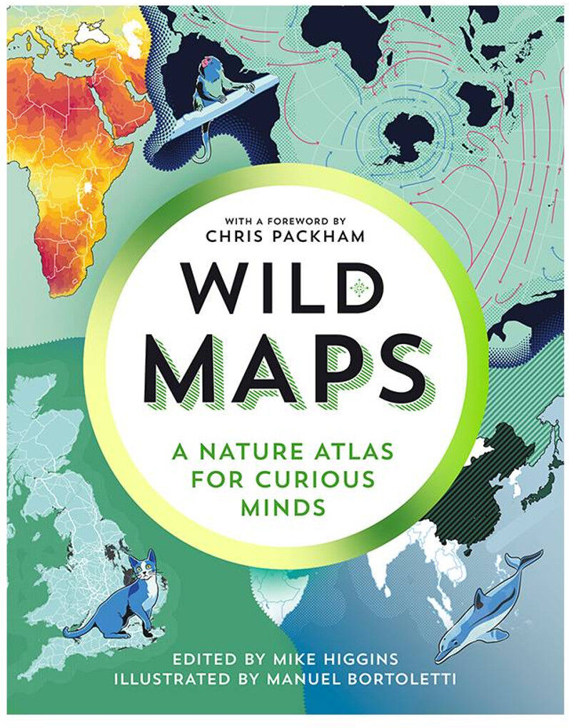 Granta Books Wild Maps: A Nature Atlas for Curious Minds  - Green/Blue/White