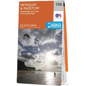 Ordnance Survey Map of Newquay & Padstow