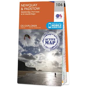 Ordnance Survey Map of Newquay & Padstow  -