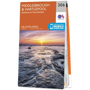 Ordnance Survey Map of Middlesbrough & Hartlepool  -