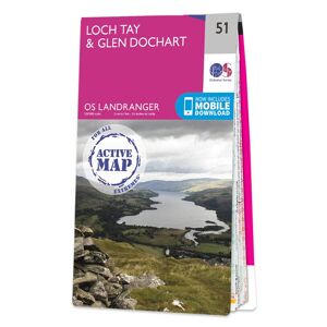 Ordnance Survey Map of Loch Tay & Glen Dochart  -