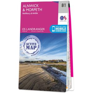 Ordnance Survey Map of Alnwick & Morpeth  -