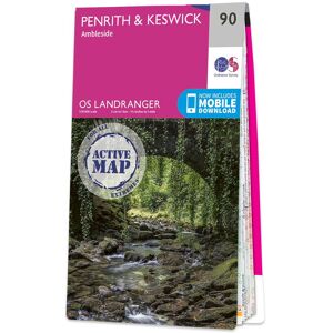 Ordnance Survey Map of Penrith & Keswick  -