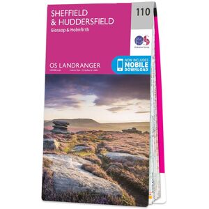 Ordnance Survey Map of Sheffield & Huddersfield