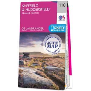 Ordnance Survey Map of Sheffield & Huddersfield  -