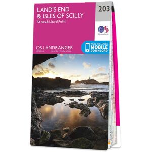 Ordnance Survey Map of Land's End & Isles of Scilly