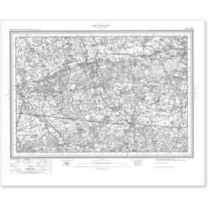 Ordnance Survey Sevenoaks 1896-1904  - White/Grey