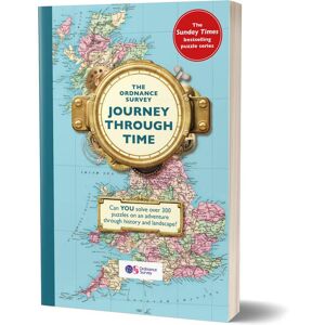 Ordnance Survey Journey Through Time Puzzle Book  - White/Black