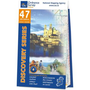 Ordnance Survey Ireland Map of County Galway: OSI Discovery 47  - Grey/Blue/White