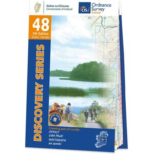 Ordnance Survey Ireland Map of Offaly and Westmeath: OSI Discovery 48  -