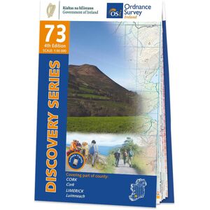 Ordnance Survey Ireland Map of County Cork and Limerick: OSI Discovery 73  - White/Grey