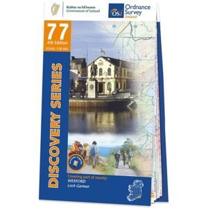 Ordnance Survey Ireland Map of County Wexford: OSI Discovery 77  - White/Grey