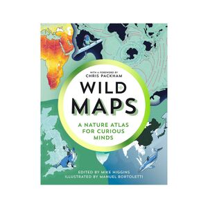Granta Books Wild Maps: A Nature Atlas for Curious Minds  - Green/Blue/White