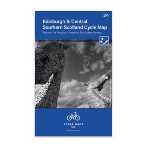 Cycle Maps UK Edinburgh & Central Southern Scotland Cycle Map 24  - White/Blue