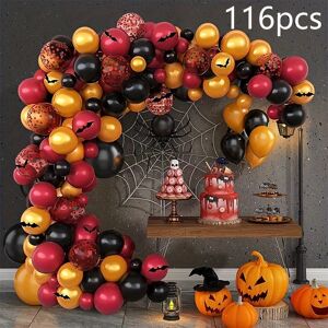 PatPat Halloween Decorations - Fun and Cute Party Decor Set for Festive and Mix-and-Match Displays  - Burgundy