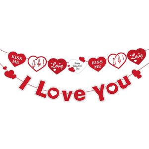 PatPat 2-pack I Love You Banner and Heart Letters 