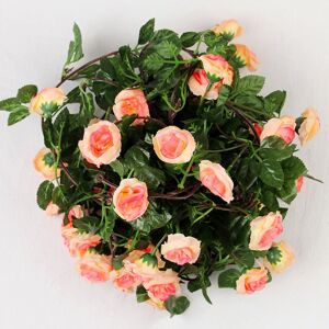 PatPat 22 Heads Fake Rose Vine Artificial Flowers Hanging Rose Ivy Plants Wedding Valentine's Day Party Home Garden Background Decor  - Champagne