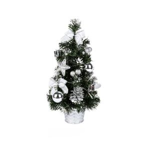 PatPat 40cm/15.75inch LED Mini Christmas Tree Night Light Tabletop Decoration Xmas Decorative Light  - Silver