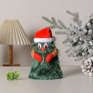 PatPat Fun Rotating Christmas Tree Doll Electric Toy  - Red