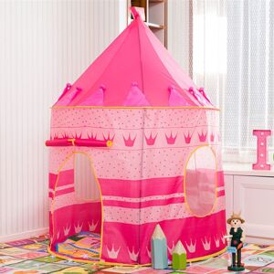 PatPat Kids Play Tent Dreamy Graphic Pattern Foldable Pop Up Play Tent Toy Playhouse for Indoor Outdoor Use  - Pink