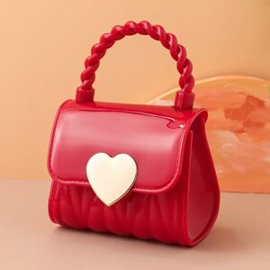 PatPat Toddler/Kid Mini Heart Pattern Handbag Crossbody Bag Jelly Bag  - Red