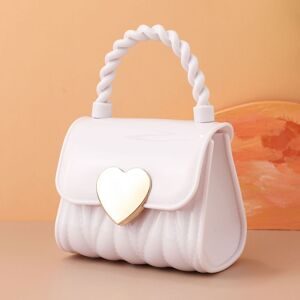 PatPat Toddler/Kid Mini Heart Pattern Handbag Crossbody Bag Jelly Bag  - White