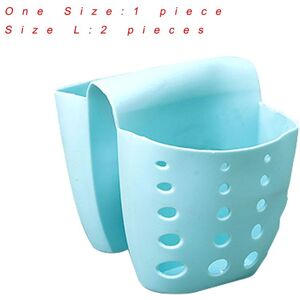 PatPat Newest Sink Shelf Kitchen Organizer Holder Hanging Double-Sides Portable Kitchen Accessories Wash  - Light Blue