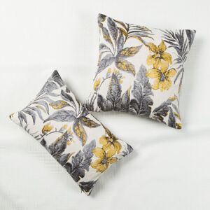 PatPat 2pcs Elegant and Rustic Floral Jacquard Pillowcase Set (Pillow Core not included)  - Flecked Grey