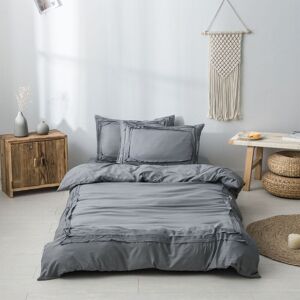 PatPat 2/3pcs Simple and Minimalist Style Bedding Set, including Pillowcases and Duvet Cover  - Grey