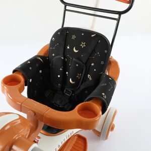 PatPat Universal Stroller Cushion Seat Pad with Safety Belt  - Black
