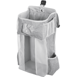 PatPat Crib Hanging Storage Bag Baby Essentials Bedding Diaper Storage Organizer  - Grey