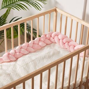 PatPat Baby Bed Bumper with Anti-Collision Design  - Pink