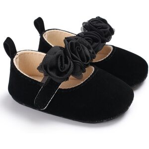 PatPat Baby / Toddler Flower Decor Princess Solid Shoes  - Black