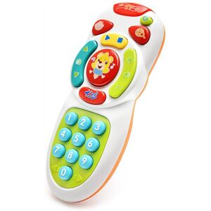 PatPat Musical TV Remote Control Toy with Light and Sound Early Education Learning Remote Toy  - Multi-color