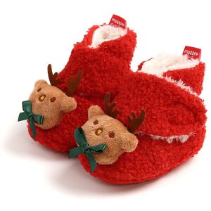 PatPat Christmas Baby & Toddler Festival Theme Decor Prewalker Shoes  - Red