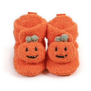 PatPat Halloween Baby Childlike Pumpkin Decor Prewalker Shoes  - Orange
