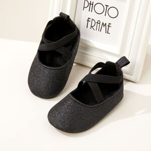 PatPat Baby / Toddler Solid Color Crisscross Slip-on Prewalker Shoes  - Black